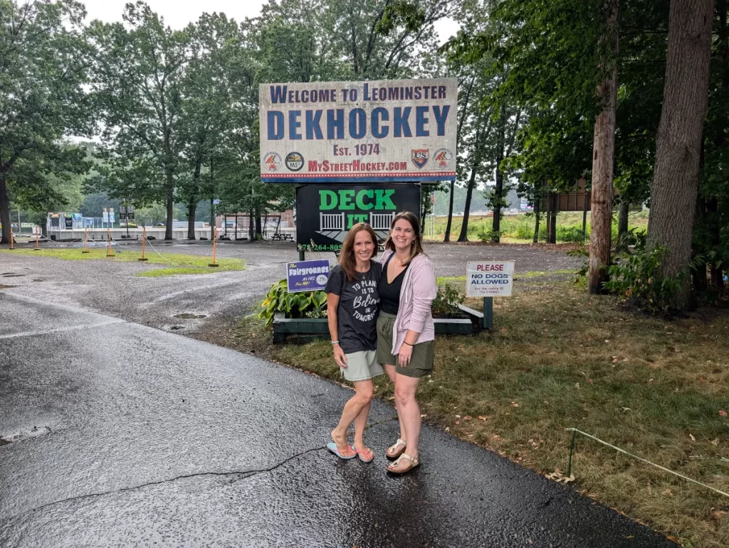 Kate and Liz at Leominster Dek Hockey